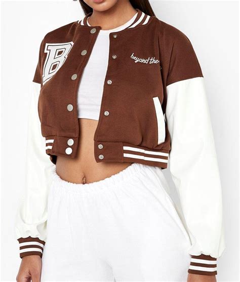 varsity cropped jacket